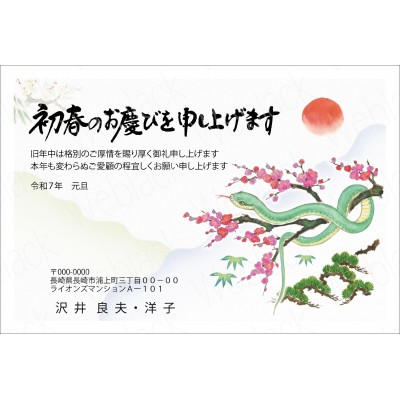 GO25020　年賀状